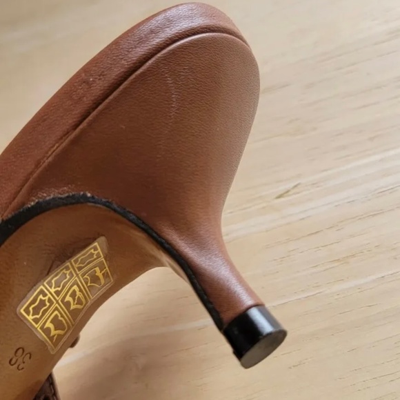 Souliers Martinez Guardamar Leather Sandals Size 38 - Picture 8 of 10